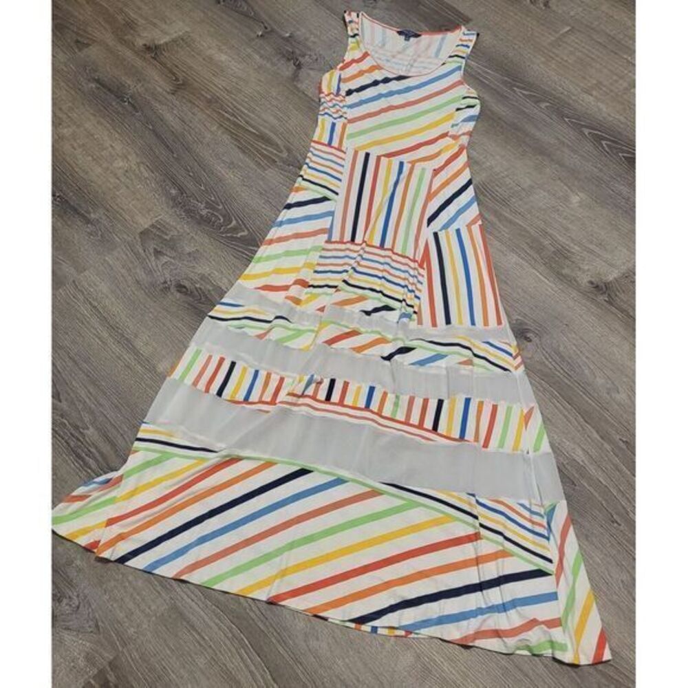Peter Som Multicolor Striped Maxi Dress - Picture 6 of 11